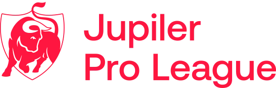 Belgian Pro League logo on the worldwide football strip
