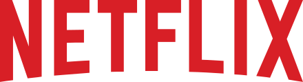 Netflix logo, an on-demand catalogue on the UK IPTV films line